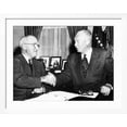 thumbnail image 2 of Art.com President Harry Truman with President Elect Dwight Eisenhower after Nov Elections, Nov 18, 1952 Photo, White Frame Wall Art, 40" x 32", 2 of 5