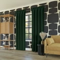 thumbnail image 6 of Sun Zero Malmo 1-Piece Theater Grade Extreme 100% Blackout Rod Pocket Curtain Panel, 52"X63", Evergreen, 6 of 9