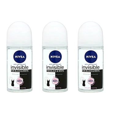 NIVEA Pearl & Beauty Roll-On Deodorant 3-Pack – 50ml Each, Alcohol-Free, Fresh & Elegant Scent
