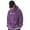 Purple, variant on Men's Embroidered Lettering Hoodie Casual Pullover Sweatshirt For Athletic Streetwear Comfort Fit Oversized Pullover Long Sleeve Crewneck Casual Tops