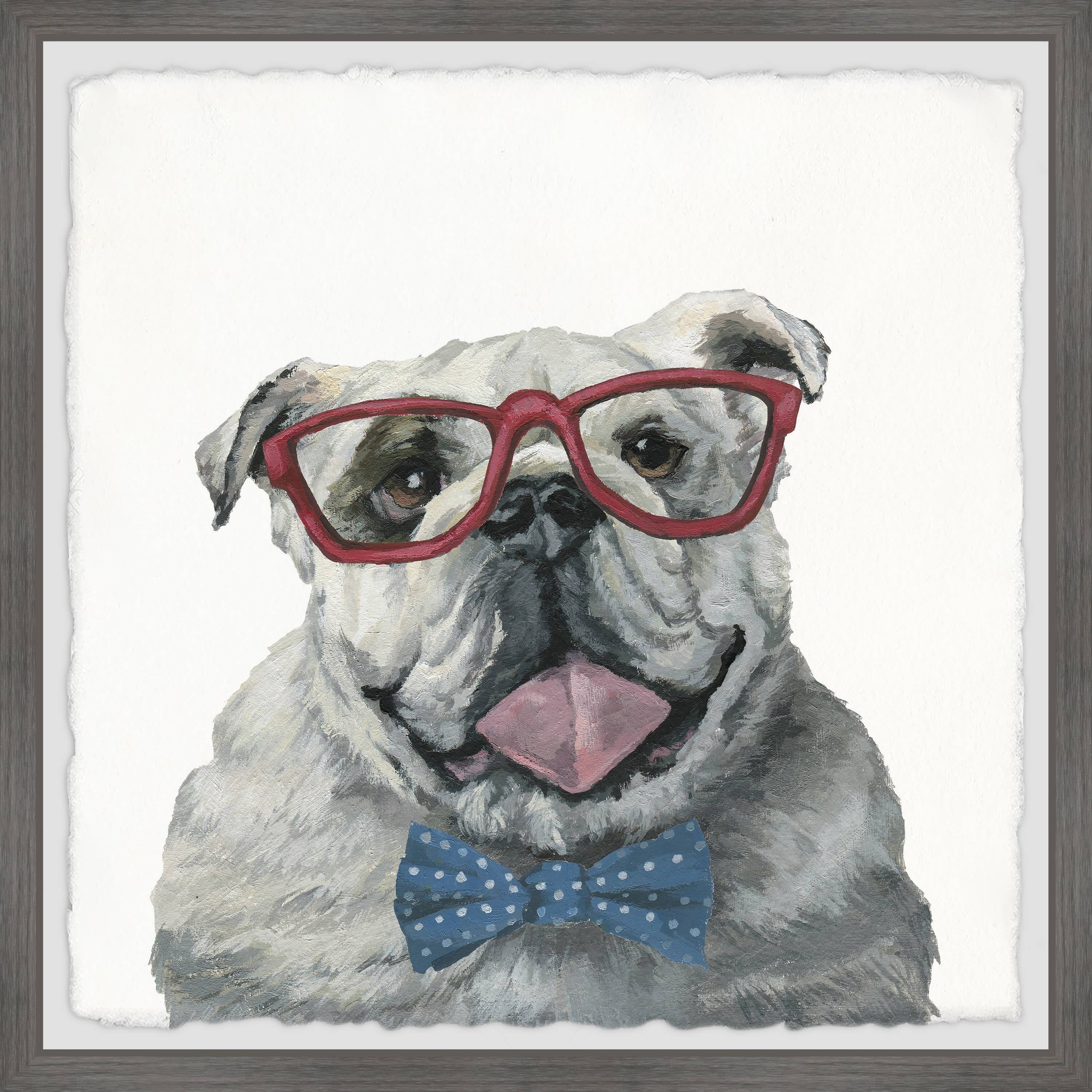 Marmont Hill "Delightful Look" Framed Painting Art Print, 12.00" x 1.50"