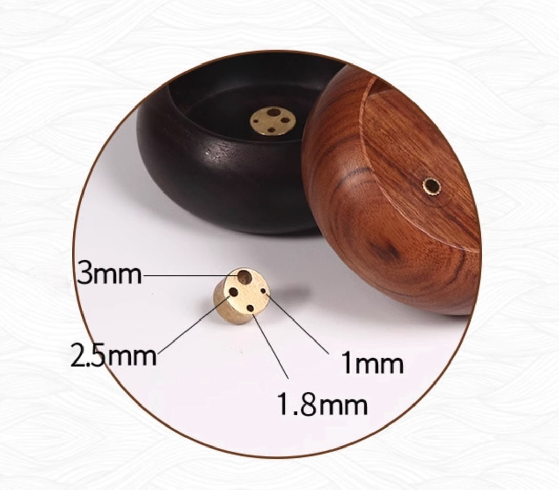 Red & Black Sandalwood Mini Incense Holder