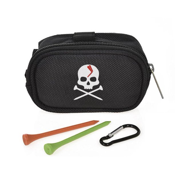 artículos deportivos Bolsa para pelotas de golf soporte para tee bolsa de almacenamiento portátil calavera bolso de golf (negro) Hugtrwg Para estrenar