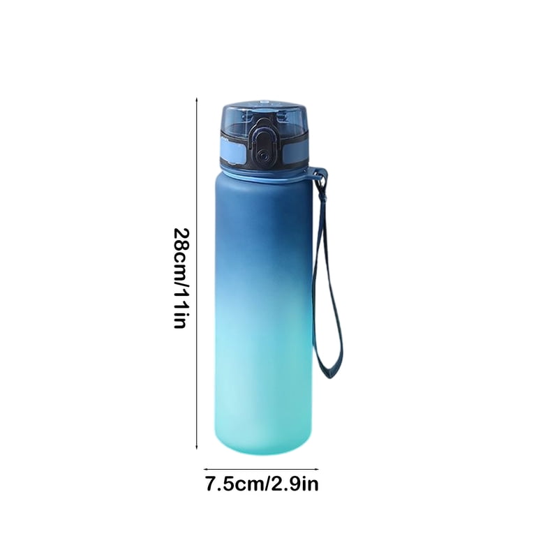 Hiroekza Large Capacity Water Bottle 34 oz / 1 L Gradient Color Outdoor  Sports Cup Leak-Proof Dishwasher Safe Built-in Filter, High-Temperature  Resistance for Hiking, Camping, School Blue - Walmart.com