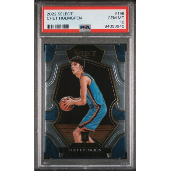 Graded 2022 Panini Select Chet Holmgren #196 Rookie RC Basketball Card PSA 10 Gem Mint