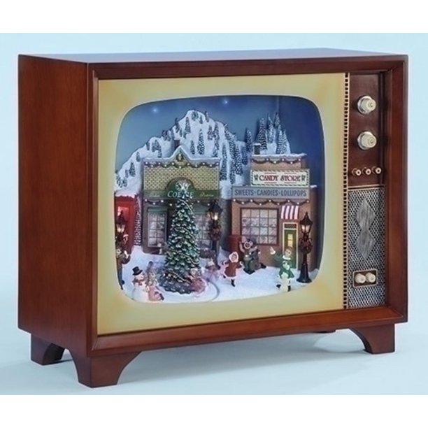 23.5" Amusements LED Animated Musical Village Retro Christmas