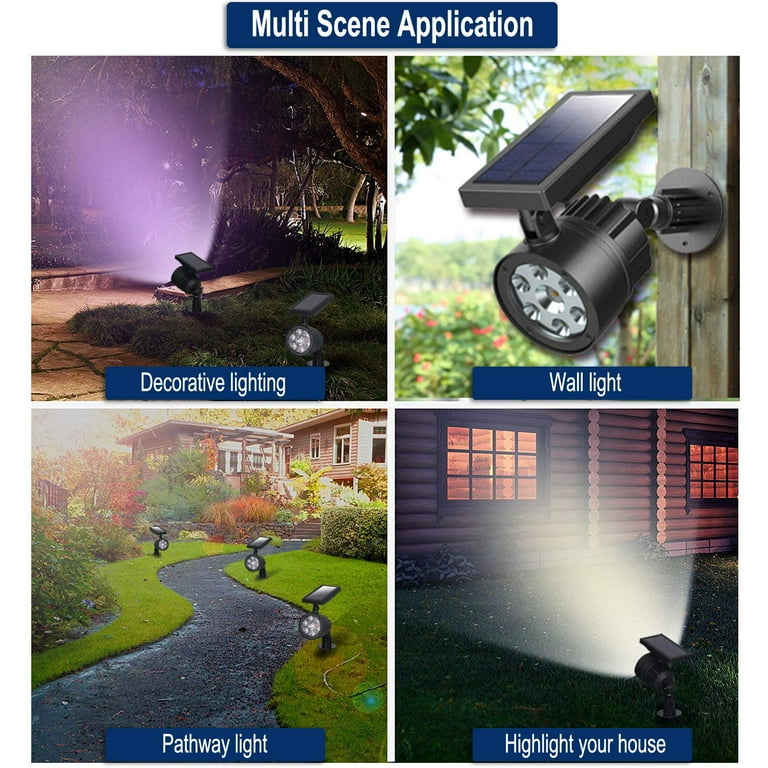Westinghouse Solar Powered 200 Lumen Garden Spotlight - with Color Changing features perfect for Holiday Decoration - Landscaping, Walkways or Security (2 Pack, White & Color Select) Westinghouse Solar Powered 200 Lumen Garden Spotlight - with Color Changing features perfect for Holiday Decoration - Landscaping, Walkways or Security (2 Pack, White & Color Select)