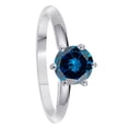thumbnail image 2 of AoneJewelry Blue Diamond Engagement Solitaire 10K Solid Rose, White & Yellow Gold Ring In 1.00 Carat, 2 of 5