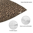 thumbnail image 3 of Honeii Brown Leopard Print Throw Pillow, Square Decorative Pillow Forms Soft Fluffy Plump Pillow Decorative Pillow Inserts,Couch Pillows-16"x16", 3 of 7