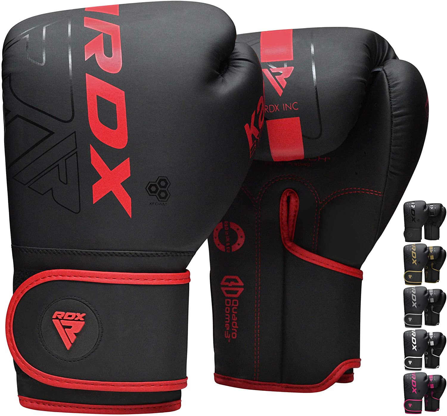 RDX Boxing Gloves Sparring Muay Thai Training Leather Mitt Punch Bag Kickboxing 