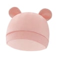 thumbnail image 1 of Gorros infantiles con orejas de oso, gorro para bebé recién nacido meses, gorro infantil para niñas, niños y bebés Rosa, 1 of 9