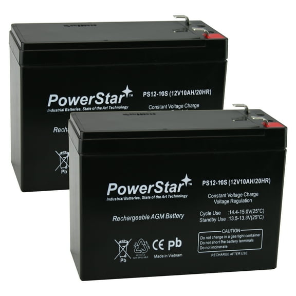 2 PACK BATTERY HGL10-12 FULLRIVER 12V 10AH/20HR REPLACEMENT