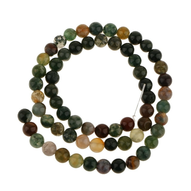 Joyería Colgante Sangre Redonda Perlas Sueltas Preciosas 6 mm / 15.5 Pulgadas SM SunniMix 6mm Redonda