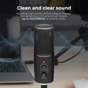 Turnstile Audio Platform Series TAP600 Multi-Pattern USB Microphone, PC, Mac, 4 Polar Patterns, Built-In Meters, Gain Control, Zero Latency, Gaming, Streaming, Podcasts, Twitch, YouTube,