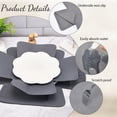 thumbnail image 6 of 12Pcs Pot and Pan Protectors Gray Large 2 Sizes Cookware Scratching Protecting Dish Dividers Pads Thick Felt Washable Reusable Gray, 6 of 7