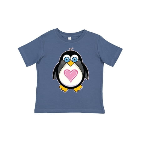 

Inktastic Valentines Day Penguin Love Heart Gift Toddler Toddler Girl T-Shirt