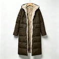 thumbnail image 6 of QATAINLAV Long Sherpa Lined Zip Up Puffer Jacket for Man Fleece Hooded Trench Coat Thick Warm Winter Jacket with Pockets, 6 of 7