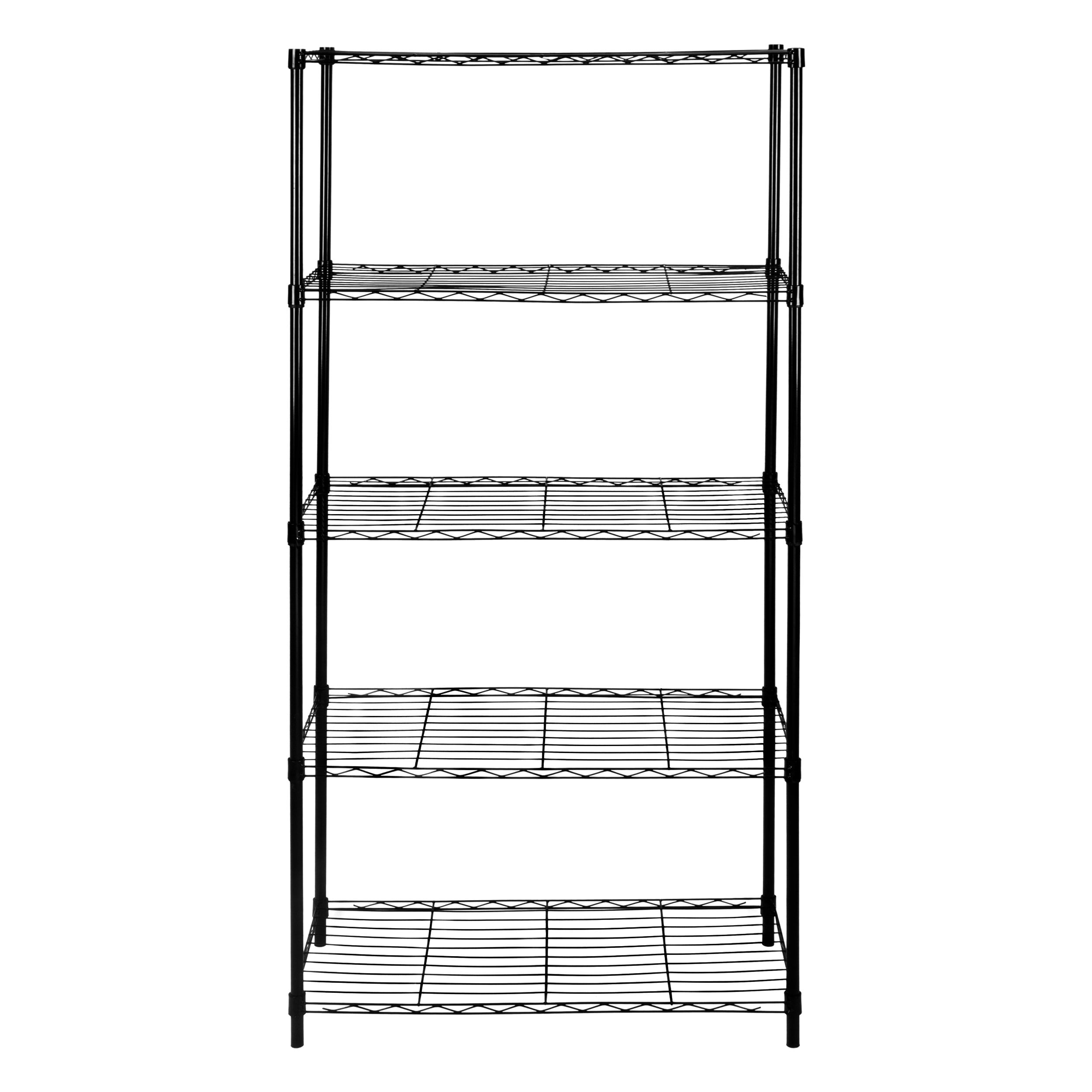 MultiPurpose Shelf Black Wire Shelving Unit 5