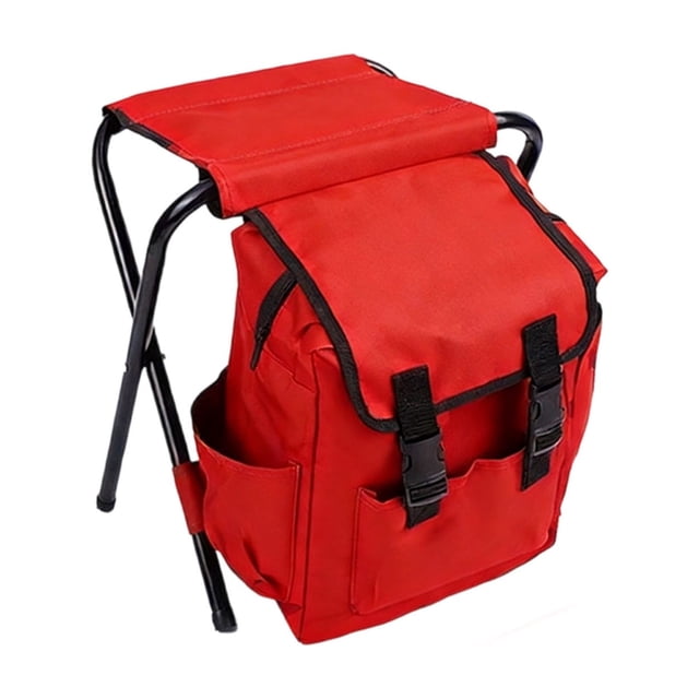 Silla plegable tipo mochila para acampar con correas ajustables para los hombros,taburete portátil para exteriores,ideal para senderismo,pesca y picnics.Asiento compacto con espacio de