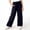 Navy, variant on ITSAME Girls Active Pants Elastic Waist Loose Fit Quick-Dry Kids Athletic Casual Pants with Pockets Navy Size 7
