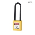 thumbnail image 2 of Candado industrial Simple Safe Door Hardware PROFESSIONAL LOCKOUT Sistemas Multifuncionales Cerraduras de hogar para empresas industrias Amarillo 5 piezas Yuarrent TO001359-02B, 2 of 6