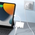 thumbnail image 4 of Adaptador Lightning a Ethernet / USB-a / USB-c, compacto, enchufar y usar, blanco, 4 of 5