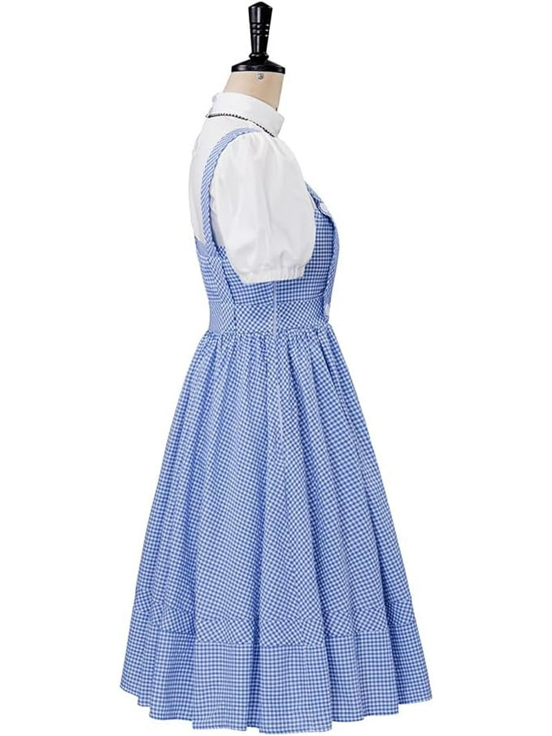 Dorothy Dress Women's Dorothy Blue Plaid Dress Suit Fairytale Dress Adult  Outfit - Walmart.com