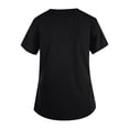thumbnail image 4 of Uniforme médico navideño MIARHB para mujer, talla grande, estampado navideño, cuello en V, manga corta, 2 bolsillos, XL, 4 of 4