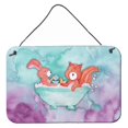 thumbnail image 1 of Carolines Treasures BB7348DS812 Rabbit & Squirrel Bathing Watercolor Wall or Door Hanging Prints, 1 of 1