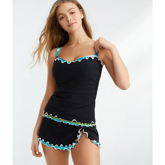 Profile by Gottex MULTI Moroccan Escape Underwire Tankini Top, US 32F, UK 10F