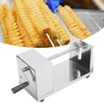 thumbnail image 4 of Hand Crank Potato Cutter, Potato Slicing Tool, Stainless Steel Potato Cutter, Professional For Kitchen Restaurants, 4 of 8