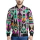 thumbnail image 3 of Chaqueta con cremallera y estampado azteca colorido para hombre, exquisita chaqueta con estampado 3D, tops de gran tamaño para primavera y otoño, chaquetas de manga larga para uso diario, 3 of 5