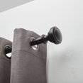 thumbnail image 3 of hometrends Noble 1" Drapery Rod Set 60-144" Matte Black, 3 of 3