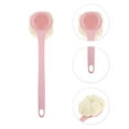thumbnail image 3 of Unique Bargains 1 Pc Long handle Bath Brush Body Scrubber for Bathroom 14.56"x3.54"x2.75" Pink, 3 of 6
