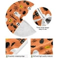 thumbnail image 2 of FMSHPON Halloween Pattern Xmas Christmas Tree Skirt Stand Mat for Holiday Party Decoration Indoor Outdoor 48 inches, 2 of 6
