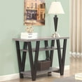 thumbnail image 2 of Coaster Contemporary Wood 2-Shelf V-Shaped Sofa Table in Gray, 2 of 3