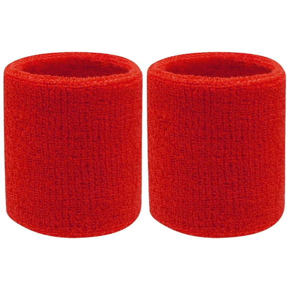 KAKOWELY 2 Pcs Bracelets de Sport Absorbant la Sueur Protections de Poignet, 3.15"X3.15"X0.39 Pouces