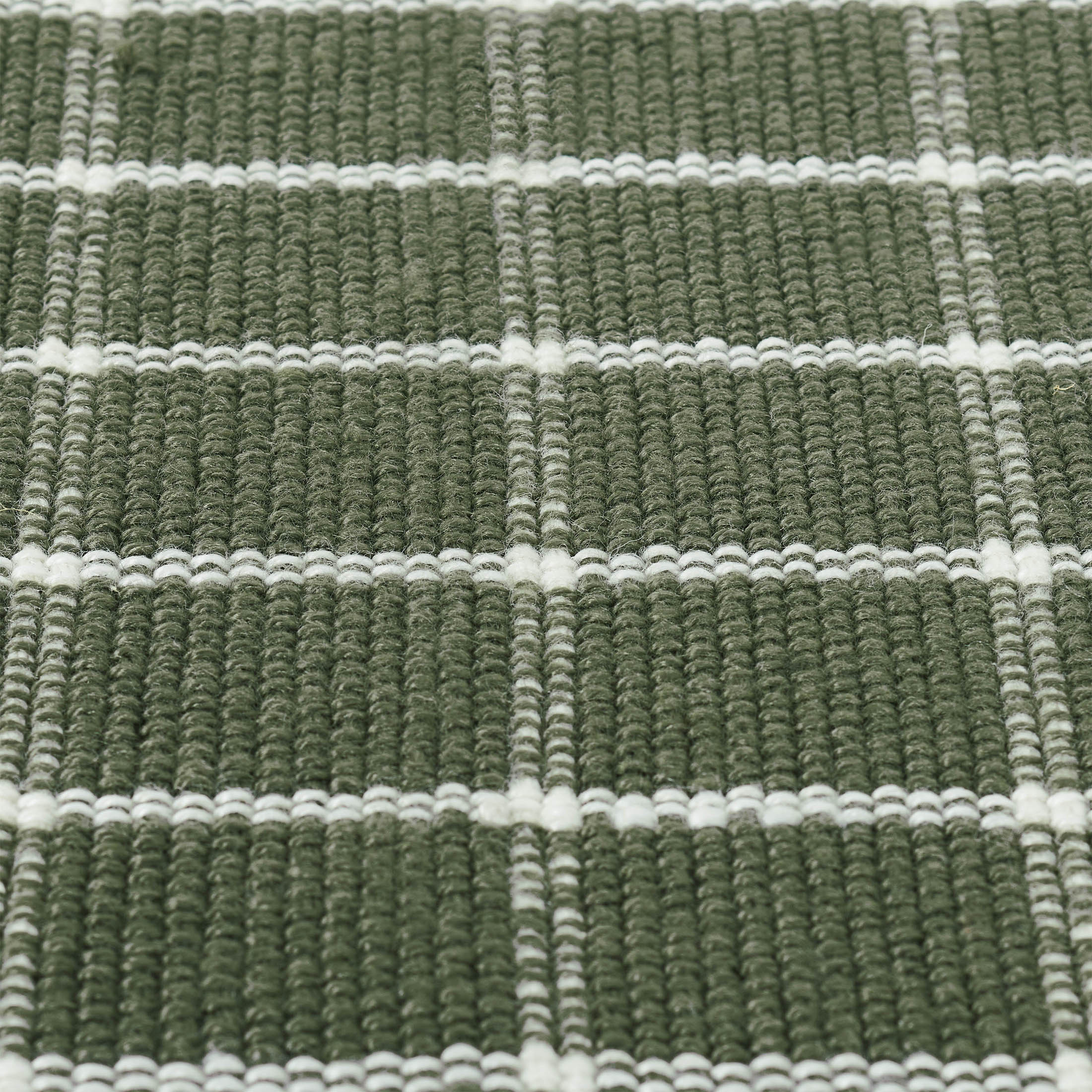 My Texas House Dark Green Plaid Indoor/Outdoor Layering Rug, 24" x 38"