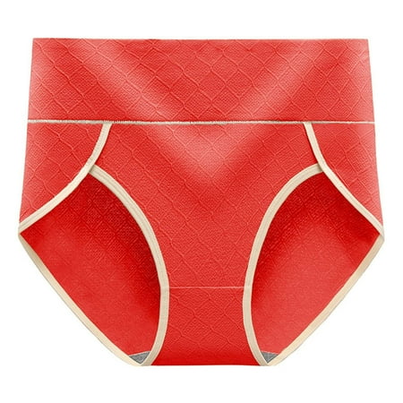 Holiday Savings! Horkkom Cotton Underwear for Women Plus Size High Waisted Color Block Ladies Panties Comfy Breathable Underwear  Gifts for Women