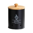thumbnail image 3 of GROWTH TANK Kitchen Vegetable Storage Tin Food Storage Container Fresh Vegetable Keeper Vegetables Storage Bin for Pantry Farmhouse Decor Black Small, 3 of 9