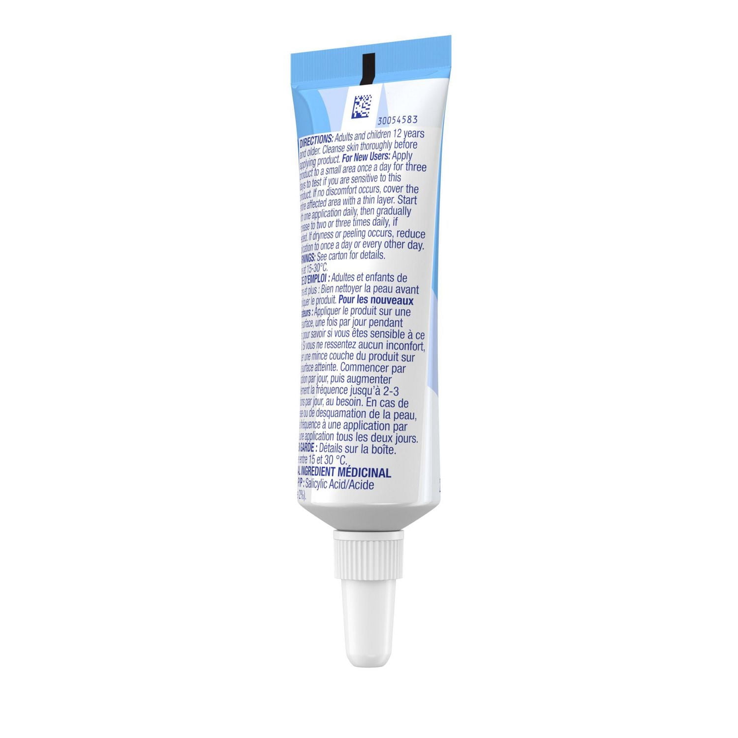 Clean & Clear Gel de Traitement contre l'Acné avec 2 % d'Acide Salicylique, Traitement Antiacné Topique Sans Huile avec Hamamélis pour des Résultats Cliniquement Prouvés en 1 Jour, Sans Parfum