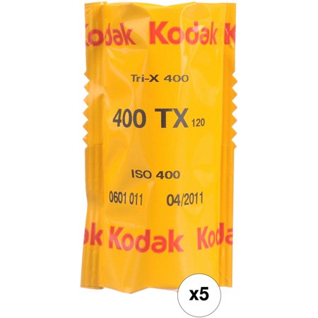 コダック kodak  プロフェッショナル  トライ-X 400 /400TX-120-5P 新パッケージ(kodak TRI-X 白黒フィルム)(モノクロフィルム)(ブローニー)