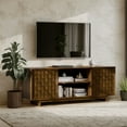 thumbnail image 7 of AFO TV Stand for up to 65" TVs, Entertainment Center 59" with Adjustable Shelves and Storage, Mid-Century Modern TV Stand , Media Console Cabinet, Walnut, 7 of 7