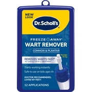 Dr. Scholl's FREEZE AWAY® WART REMOVER, 12 Applications // Doctor-Proven Freeze Therapy to Remove Common and Plantar Warts Fast, 12 Treatments