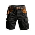 thumbnail image 4 of Aimik Men's Vintage Cargo Shorts with Multi Pocket and Button Summer Heavy Duty Cotton Shorts for Outdoor Camping, 4 of 5