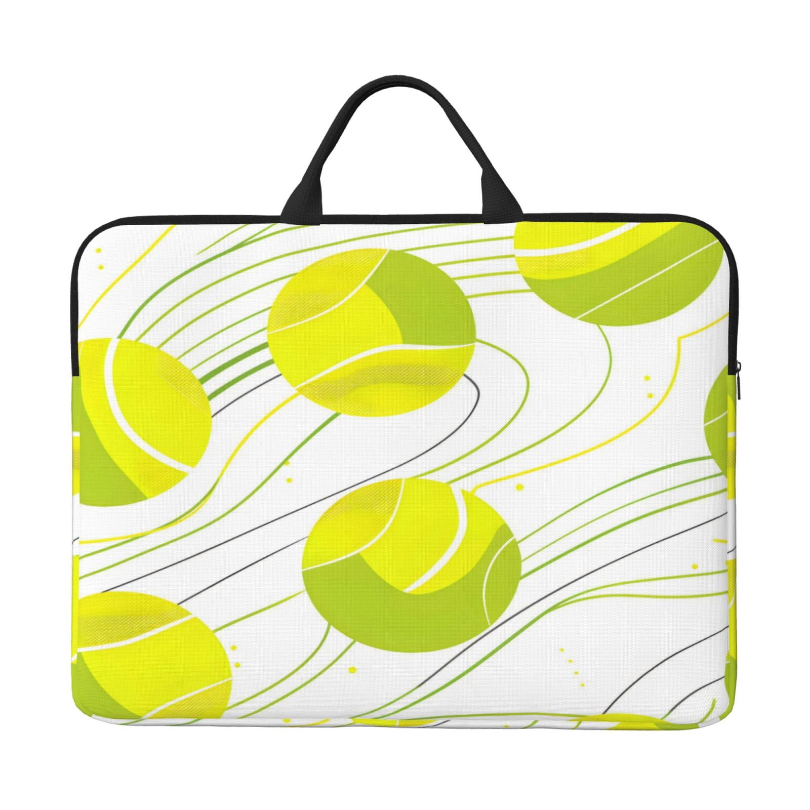 Laptop Sleeve Bag For Women Men 14inch Waterproof Durable Protective Computer Carrying Cover Handle Laptop Case Bag Tennis Theme