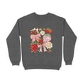 thumbnail image 4 of Strawberries Flowers And Bows Cute Illustration Sweatshirt (3XL, SportGrey), 4 of 13