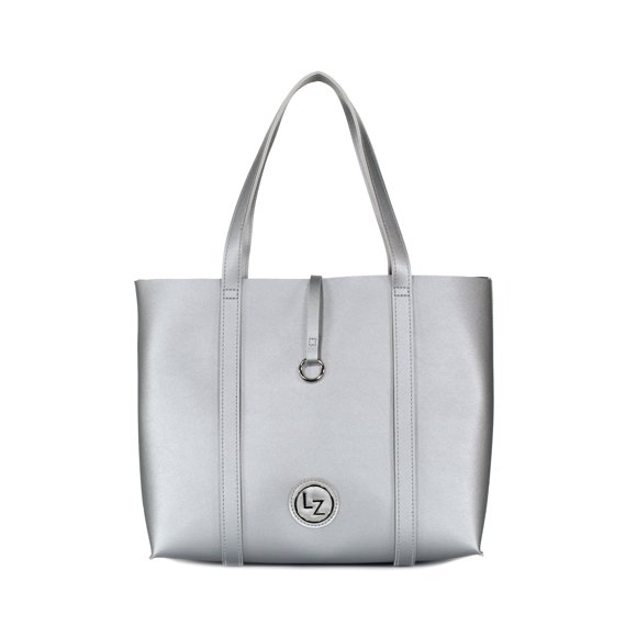 Bolsa tote 2 en 1 color plata