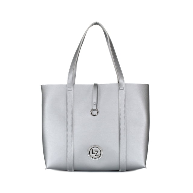 Bolsa tote 2 en 1 color plata
