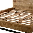 thumbnail image 5 of Bree Modern Rustic King Size Platform Bed Brown Acacia & Mango Wood Frame, 5 of 8